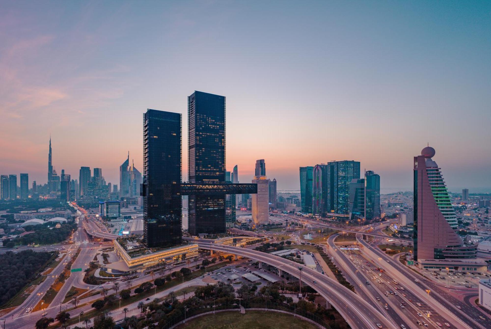 One&Only One Za'Abeel Hotell Dubai Exteriör bild View of the city