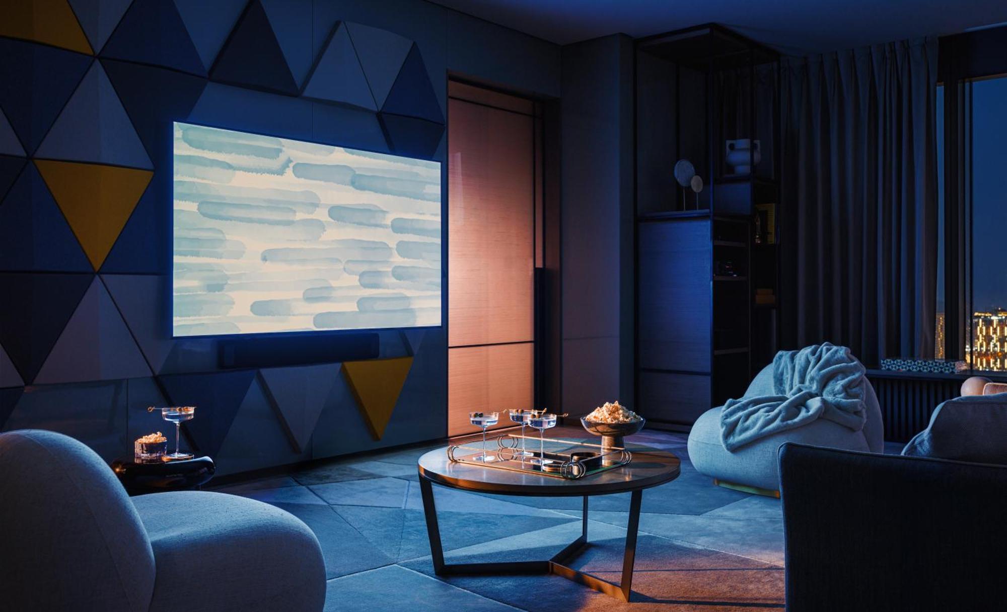 One&Only One Za'Abeel Hotell Dubai Exteriör bild A room with a television